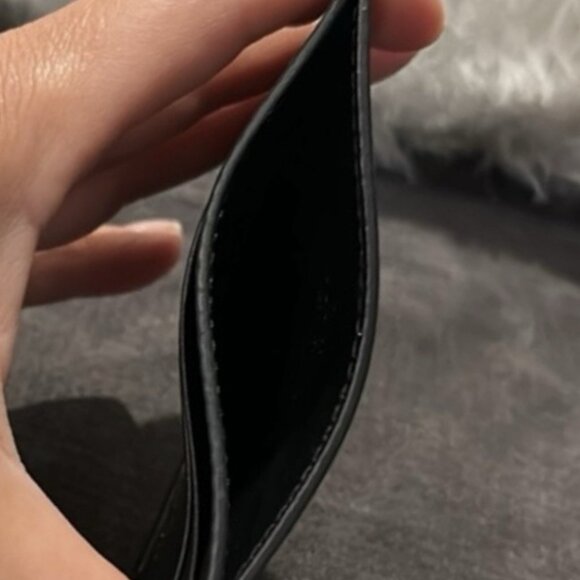 Authentic Gucci Black and Gold Double Sided Designer Leather Card Holder New - Picture 6 of 6